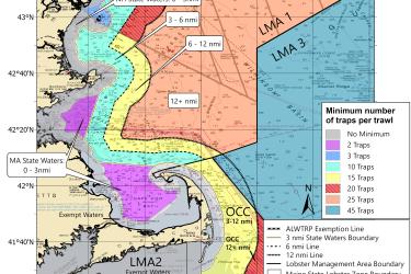 New Hampshire Minimum Traps per Trawl Map