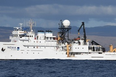 Image of NOAA ship on the water