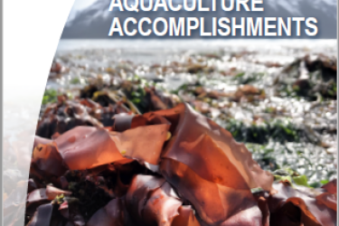 Cover of 2022 Aquaculture Accomplishments report