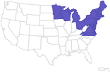 New England/Mid-Atlantic default map image.
